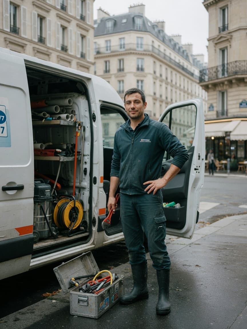 Dégorgement ALZ ARTISANS en intervention à Paris